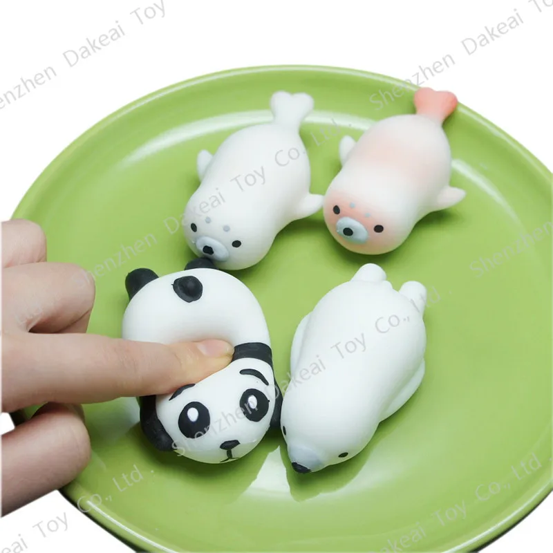 Заводская оптовая продажа по индивидуальному заказу, медленно восстанавливающие форму маленькие игрушки, мягкие резиновые сжимаемые игрушки-животные, Mochi Squishy