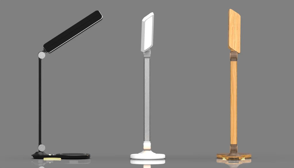 QI Wireless Charger LED Desk Lamp USB Charging Dimmable Eye-friendly Table Lamp With 3 Modes Touch Control Reading Lamp Night