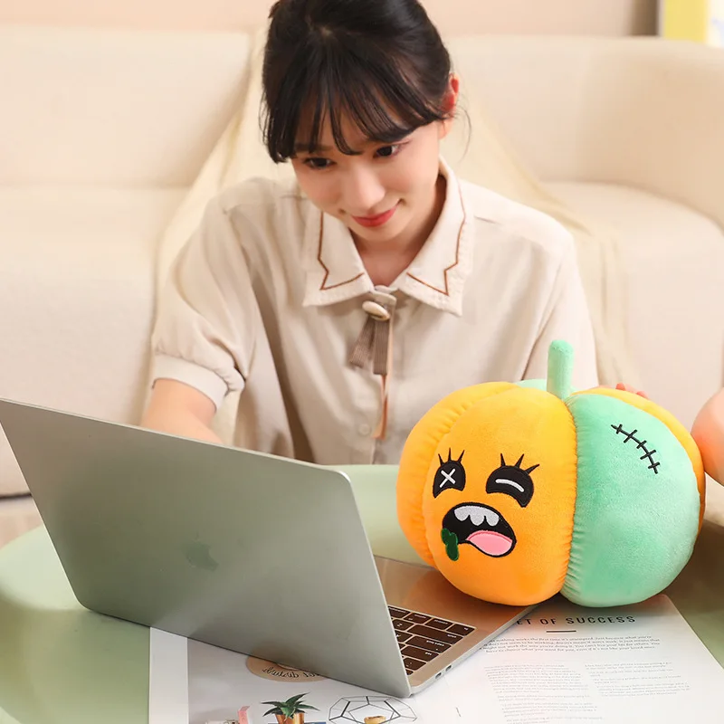 Zombie Pumpkin Stuffed Plush Toy Office Cute Pillow Girl for Children Gift Funny Pumpkin Soft Plush Doll