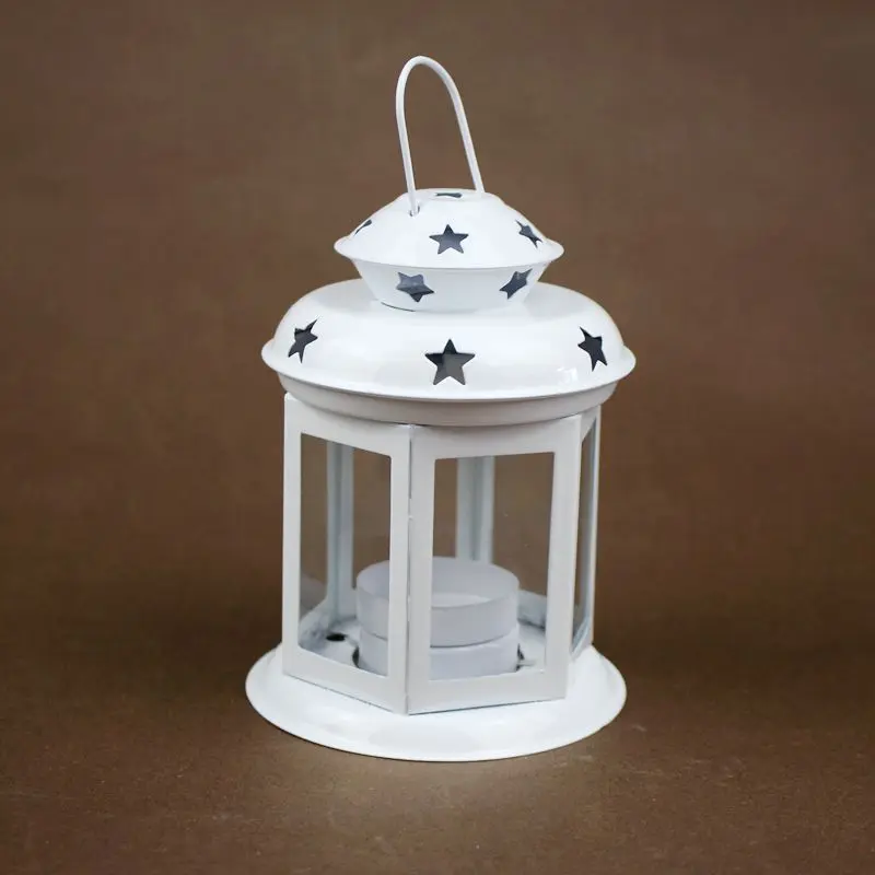 Outdoor iron candlestick wind lamp, floor mounted windshield lamp