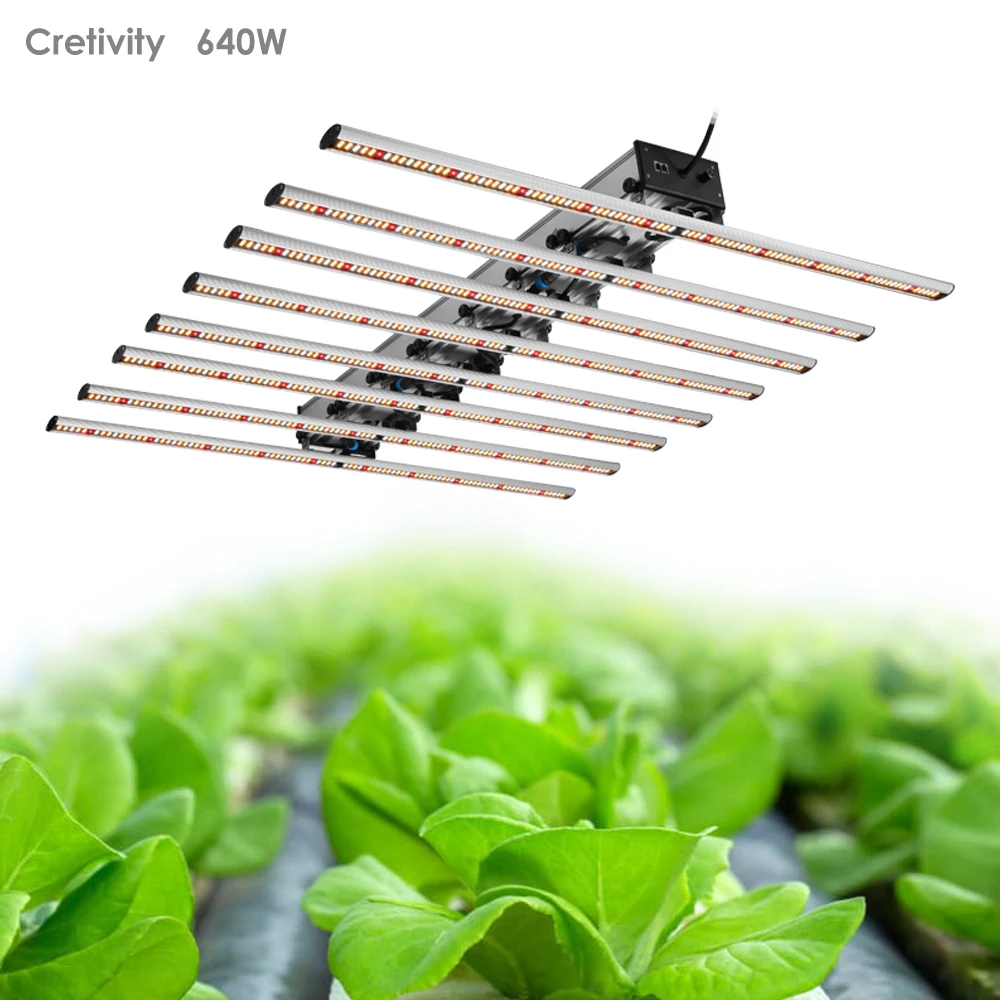 
680W 640W Waterproof LED Grow Light Bar dimmable Hydroponic Growing Systems Indoor Planting Grow Tent For Vertical Farm 