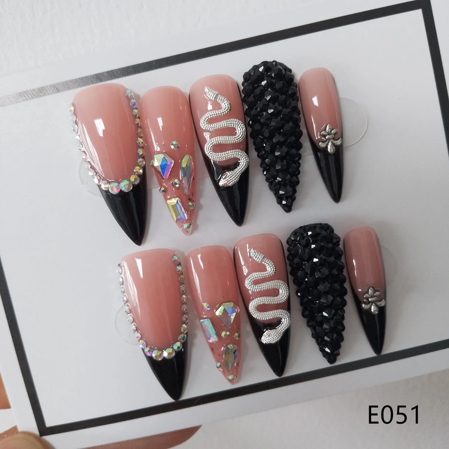 Хит продаж 2023, накладные ногти, привлекательные искусственные ногти для макияжа