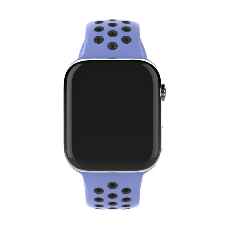 Suitable for Apple Watch IWatch 2 3 4 5 6 7 Watch for Ni ke band strap dual color silicone watchband for Apple