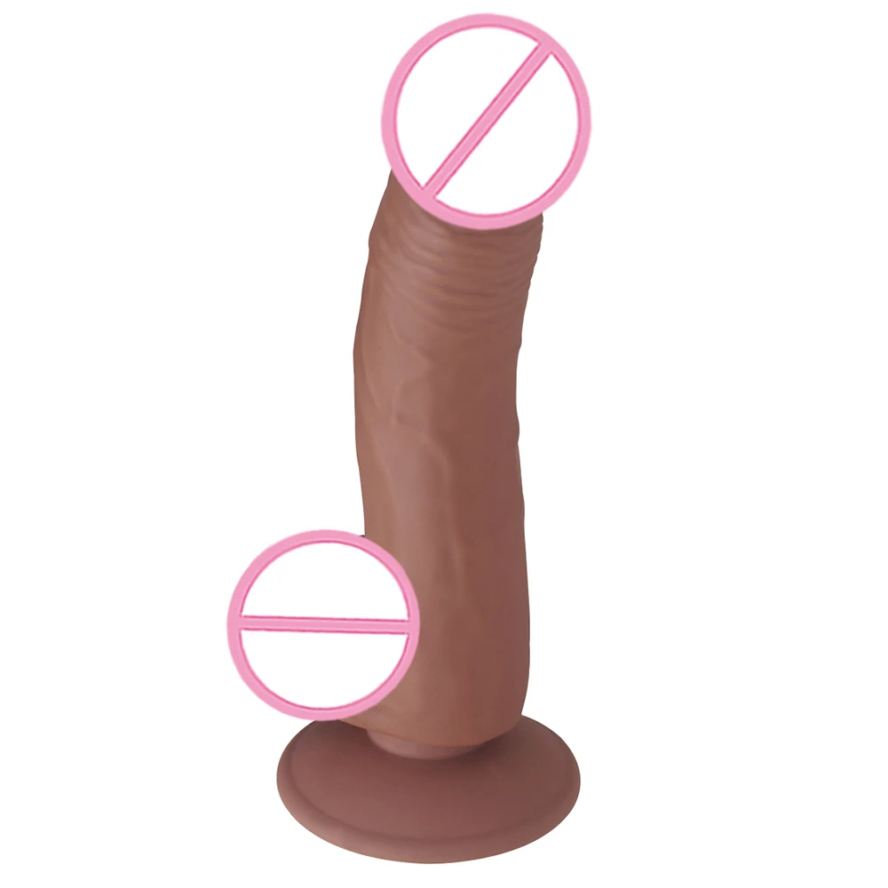 
Free Sample Lifelike Medical Silicone G Spot 6.5 Inch Powerful Sex Toy Suction Cup Dildo 