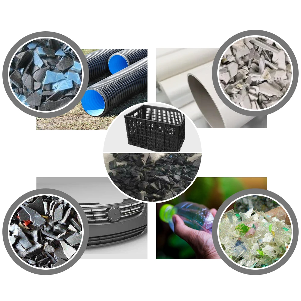 Plastic Bottle Crusher PP Grinder High Effective Film Duckbill Plastic Crusher Machine