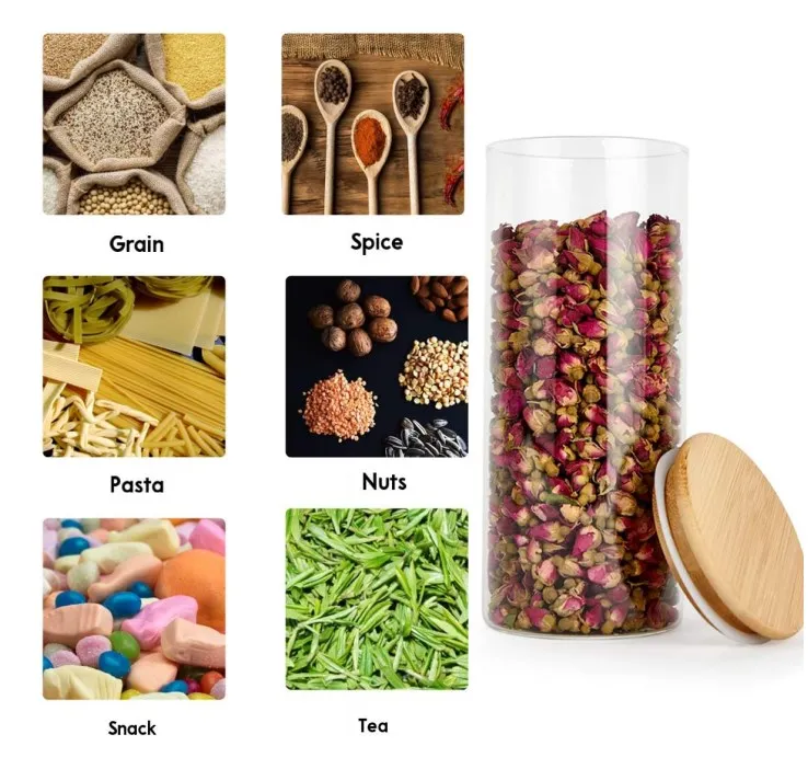 IKOO 500 мл стеклянная банка для пищевых продуктов герметичный стеклянный контейнер пищевой