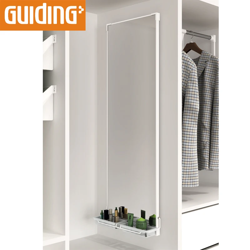 Pivoting Fold Pull Out Full Length Pivot Sliding Glass Wardrobe Hanging Mirror Closet  Pull Out Mirror For Wardrobe