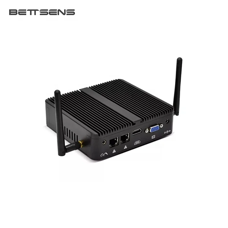 Тонкий клиентский мини-ПК 2 LAN J1900 мини-сервер маршрутизатор Win10 ioT шлюз RS232 4G SIM Linux Безвентиляторный промышленный компьютер