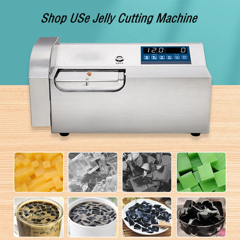 Milk tea shop fruit jelly machine jelly depositor cutter machine to make jelly cubes