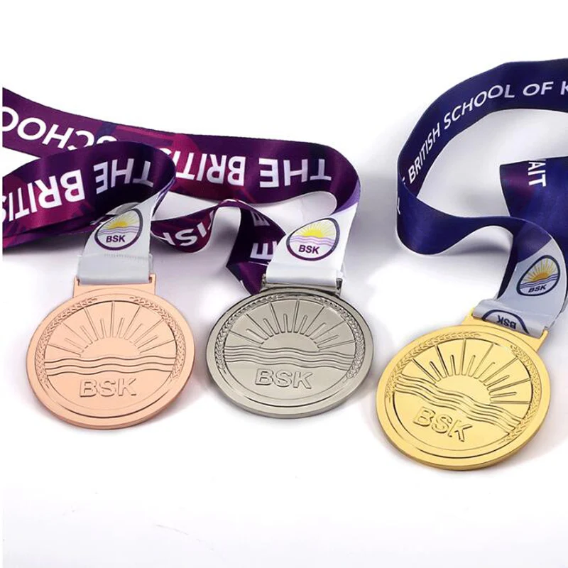 
Manufacturer Souvenirs Sports Medals Miraculous Custom Logo Medal Military Medals With Colorful Ribbon 