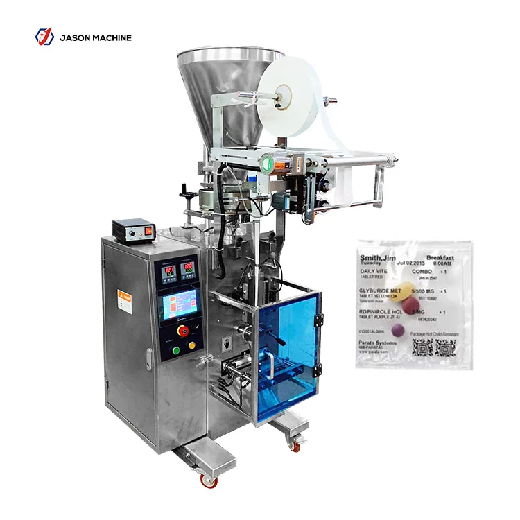 Автоматическая гранула 3 сторона уплотнения медицины таблетки упаковочная машина
