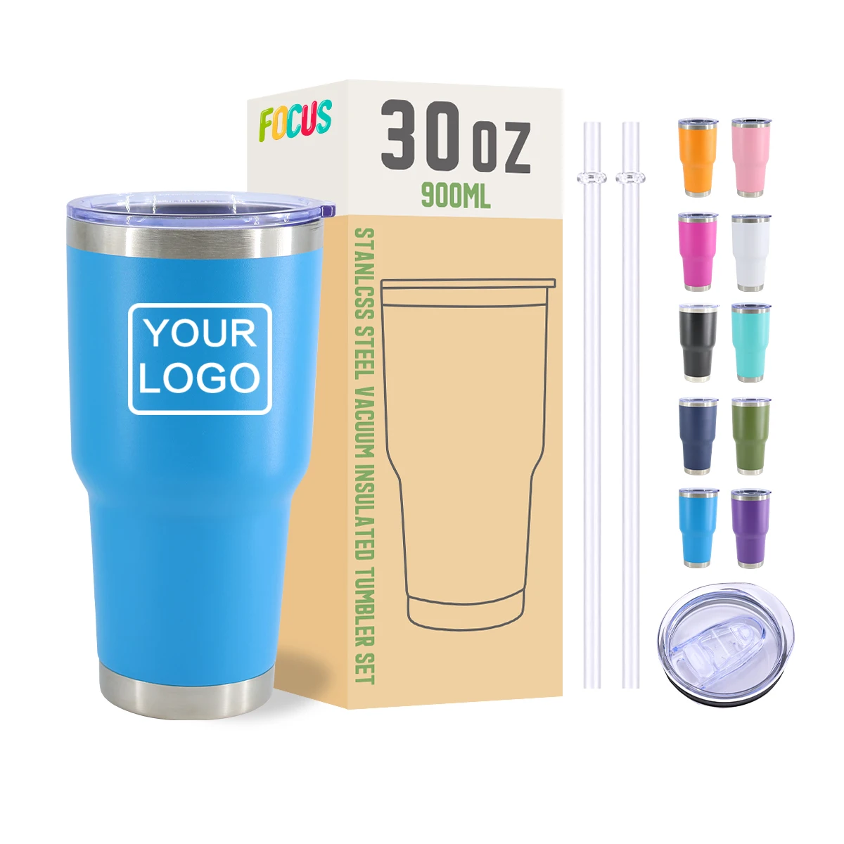 High Quality Coffee Cup Custom Logo Tumbler 30oz Insulated Stainless Steel Outdoor Travel Mug Tumbler Cup Coffee Mug
