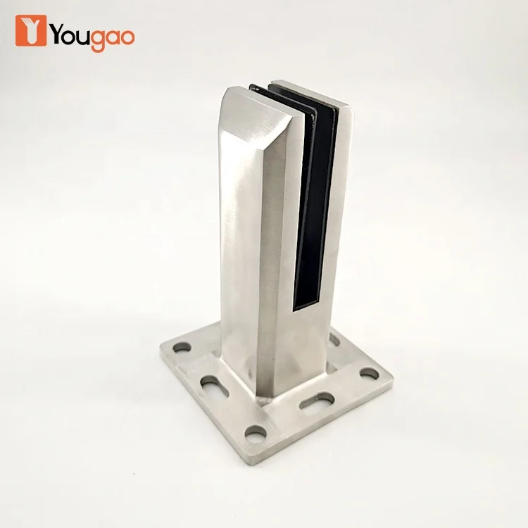 Duplex 2205 Stainless Steel Glass Spigot Square Shape