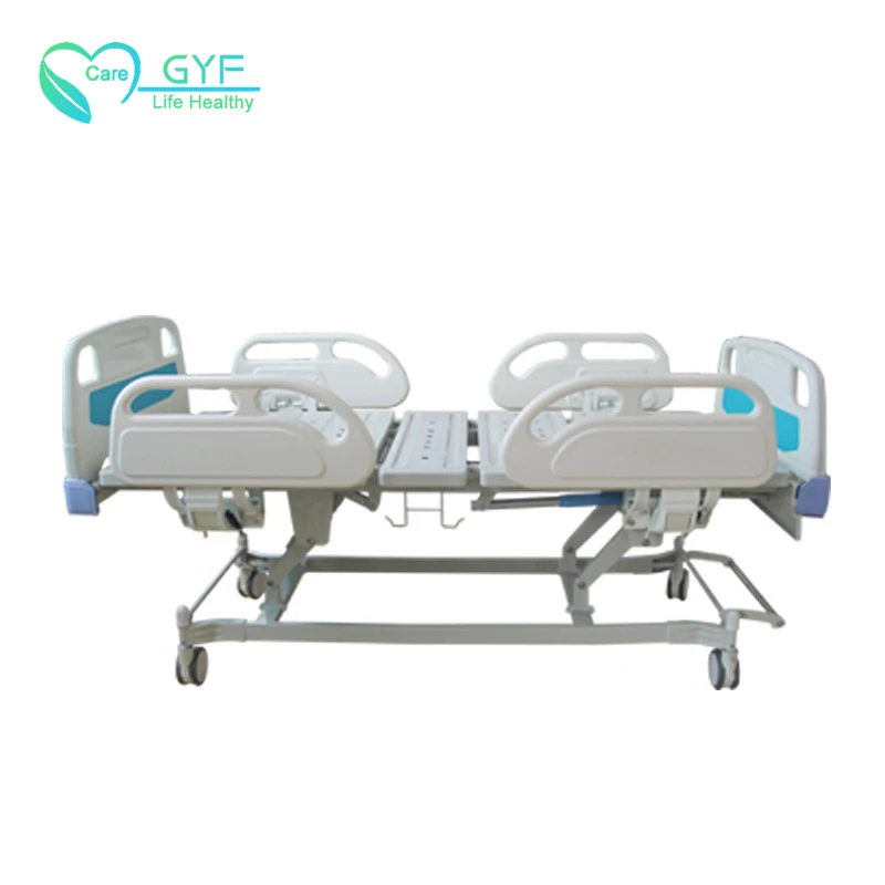 GYF equipment 5 function electric ICU 4 motor medical clinic manual semi-automatic nursing bed hospital bed is cheap