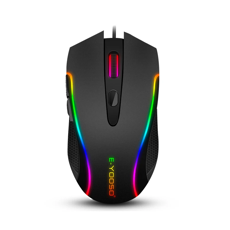 Most Popular X7 Wired Gamer Mouse 6400dpi Rgb Backlit  Led Programmable Desktop Computer Mice  Mous Custom Gaming Mouse