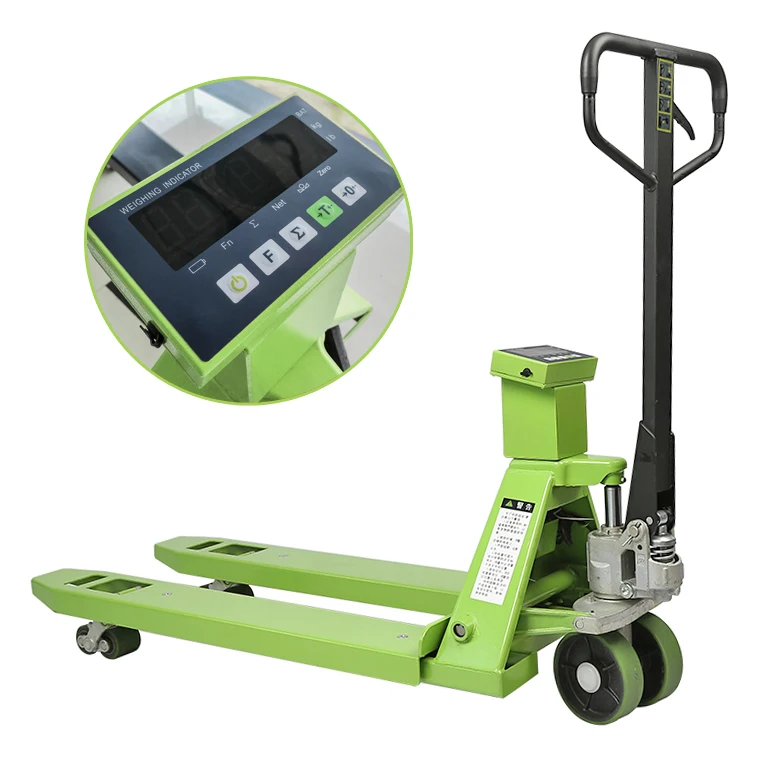Industrial 2 Ton 3 Ton Hydraulic Hand Pallet Forklift Manual Pallet Jack Scales