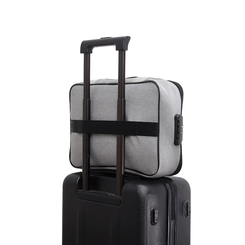 Double Layers Waterproof Travel Certificate File Pack Business Style Document Storage Bag