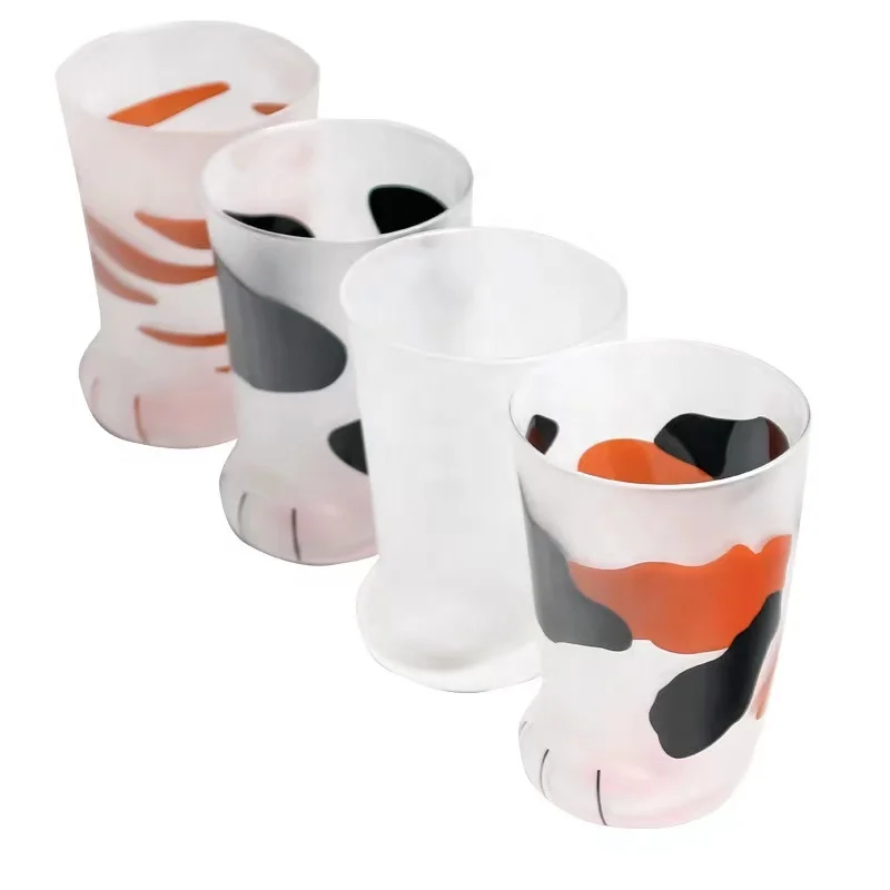 Creative Frosted Cat Claw Glass Water Coffee Cup