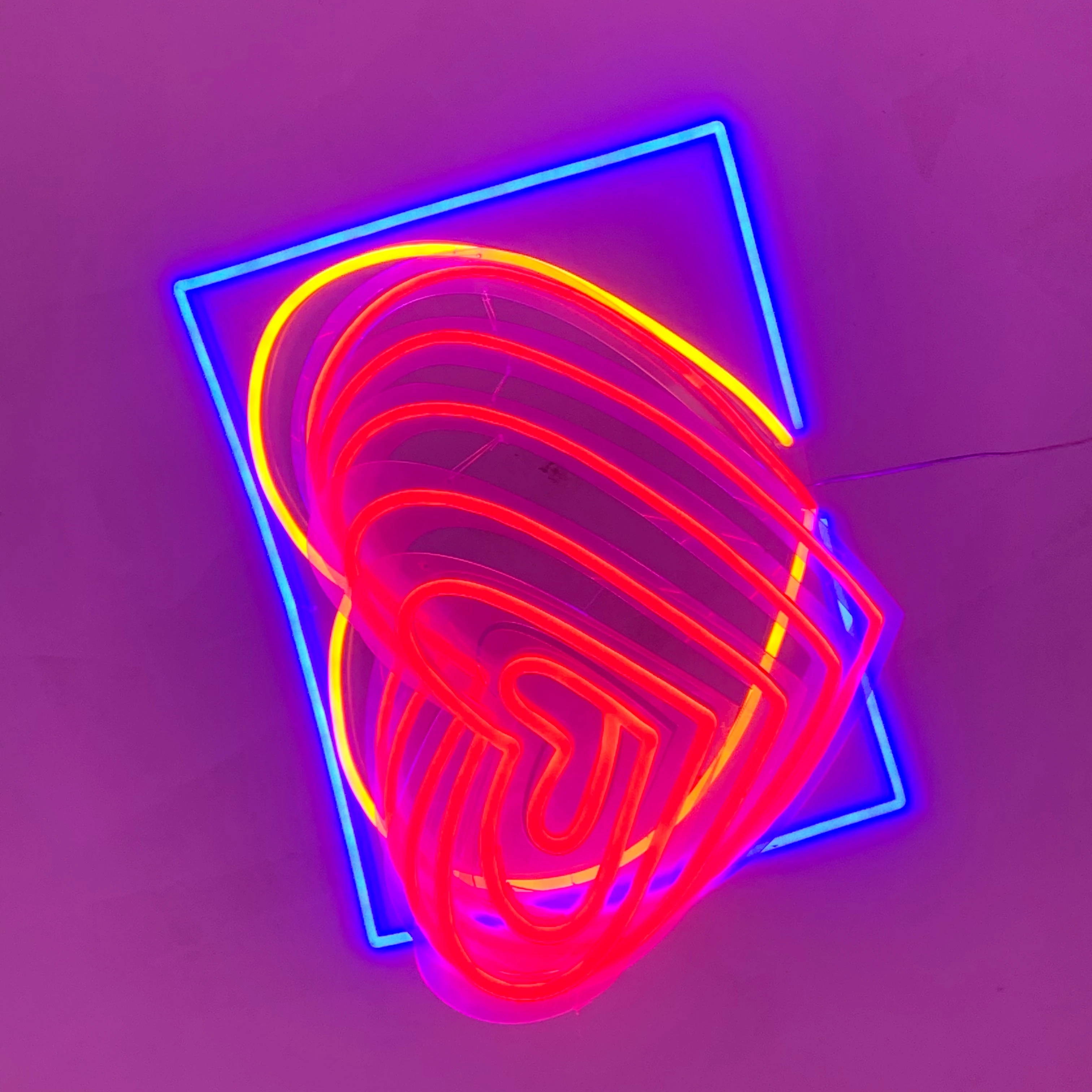 Custom Heart Shape PLED Design Neon custom neon sign Newest Hanging Home business  Wedding Corporate Lighting Gift Ideas