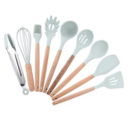 High Quality Silicone Cooking Sets Widely Use Kitchden Spatula Spoon Accessories Hot Sell Cooking Tools Kitchenware Sets
