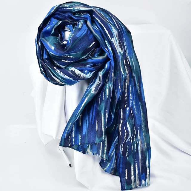 Latest Design Stylish Female Viscose Ladies shawl with Multi-color Fashion Scarf for Women
