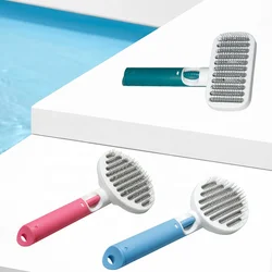 Korea Pumpkin Pet Cat Dog Needle Button Clean Hair Comb Body Massage Hair Removal Pet Brush