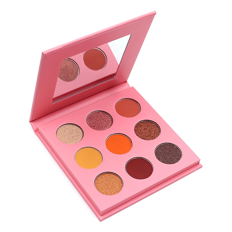 Eyeshadow Palette Private Label New Arrivals 9 Colors Shimmer Eye Shadow Kit Highly Pigment Nude Shimmer Eyeshadow