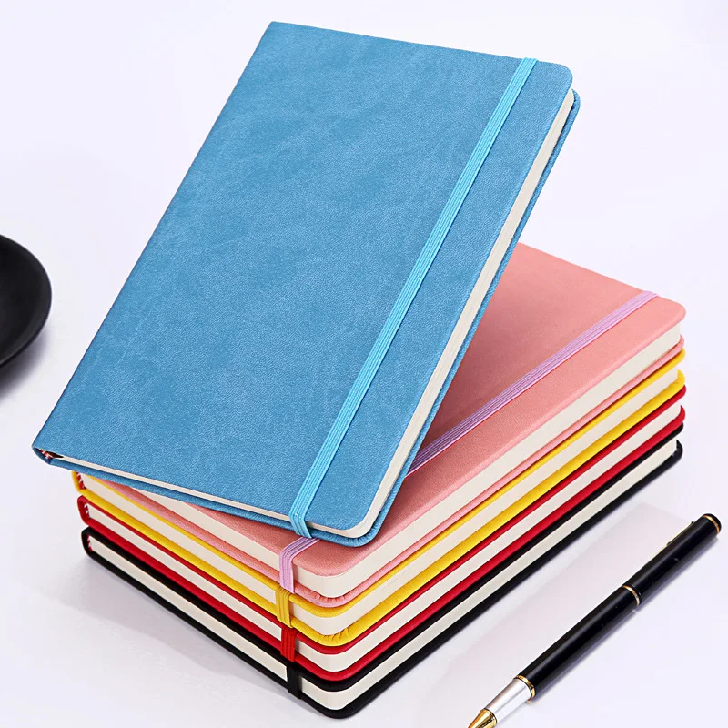 Custom Printing Planner A5 Leather Cover Daily Diary Workbook Goals School Office Supplies Notebook Student Academic Notepad