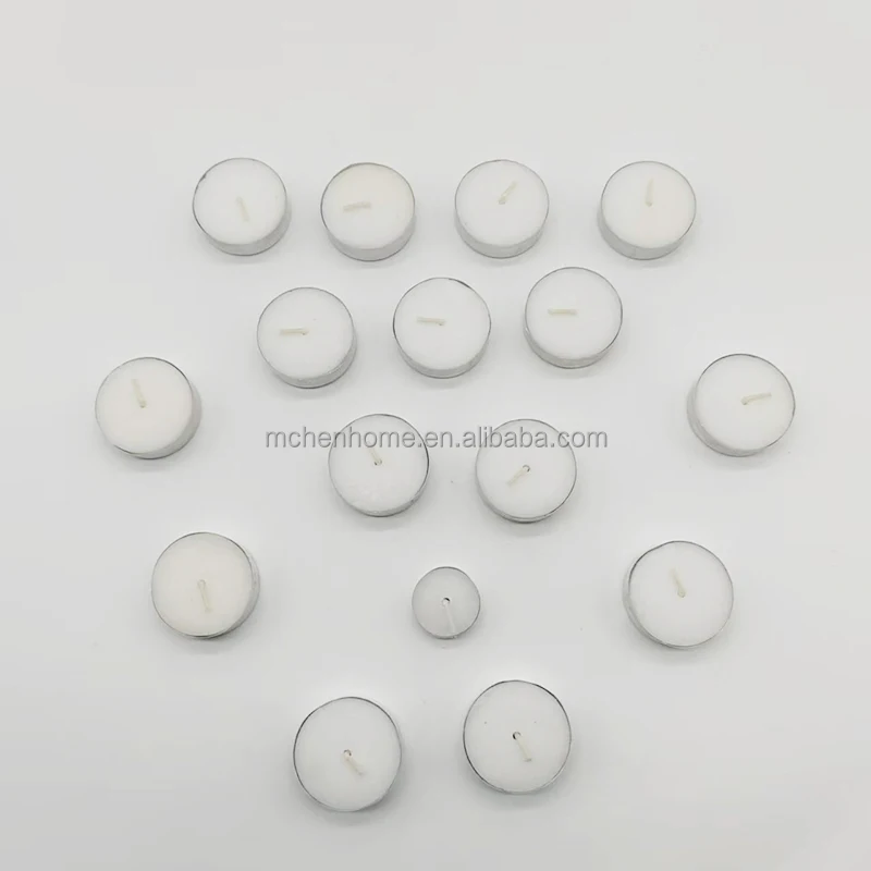 Factory Direct Selling Paraffin Wax 4 hours burning Unscented White Tealight Candles For Germany Home Market