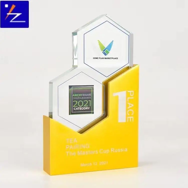 Custom Modern Crystal Base Wholesale Factory Price Crystal Metal Trophy Award