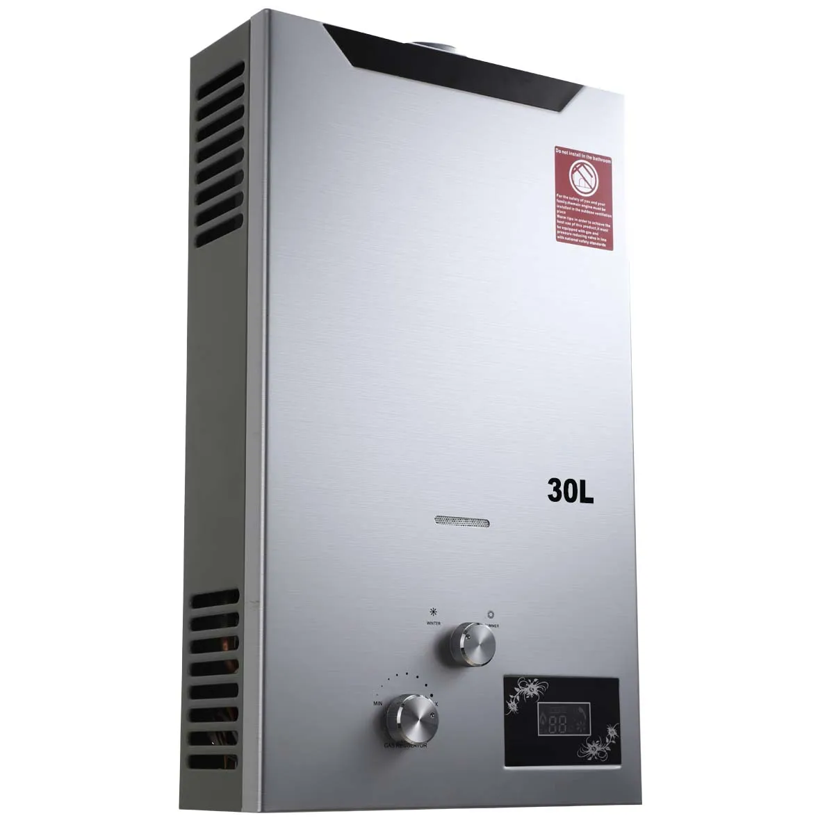 30L Stainless Steel Instant Customized Rv Wall Mounted Smart Tankless Residential Gas Water Heater for Household