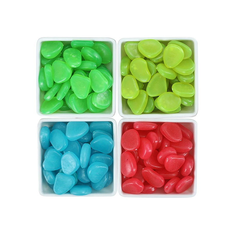 Low price wholesale luminous stone quartz artificial luminous stones for garden decoration