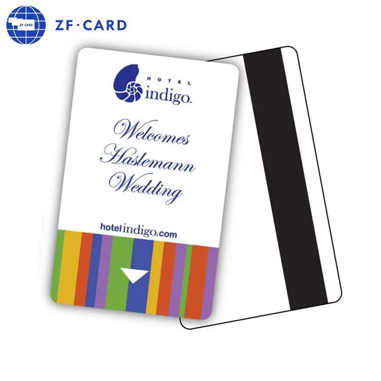 Pantone Color Printing CR80 Size Encoding Number on Track1/2/3  Hico Magnetic Stripe Card