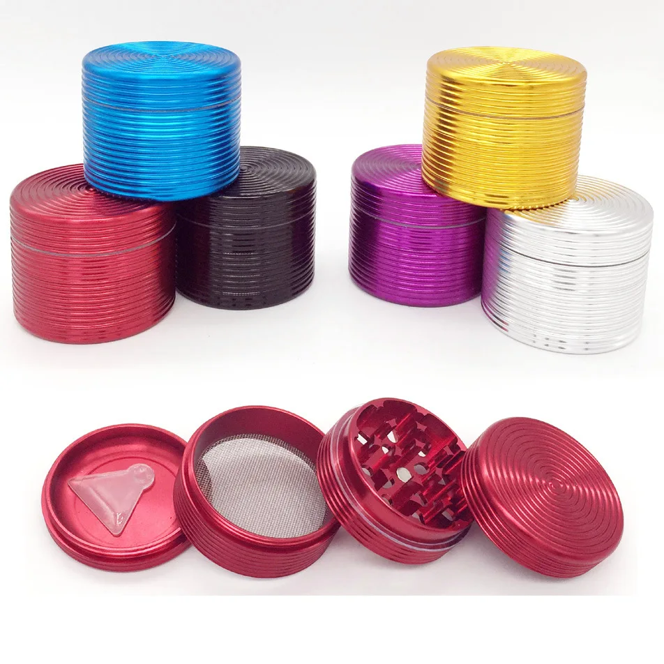 Cheap Price Micro Machining Crusher New Accessories Zinc Alloy diameter 63mm 4 Layer Tobacco Herb Grinder