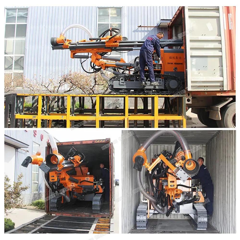 big sale fast drilling speed dth hammer 100 meter drill rig DTH pneumat drill rig for sale