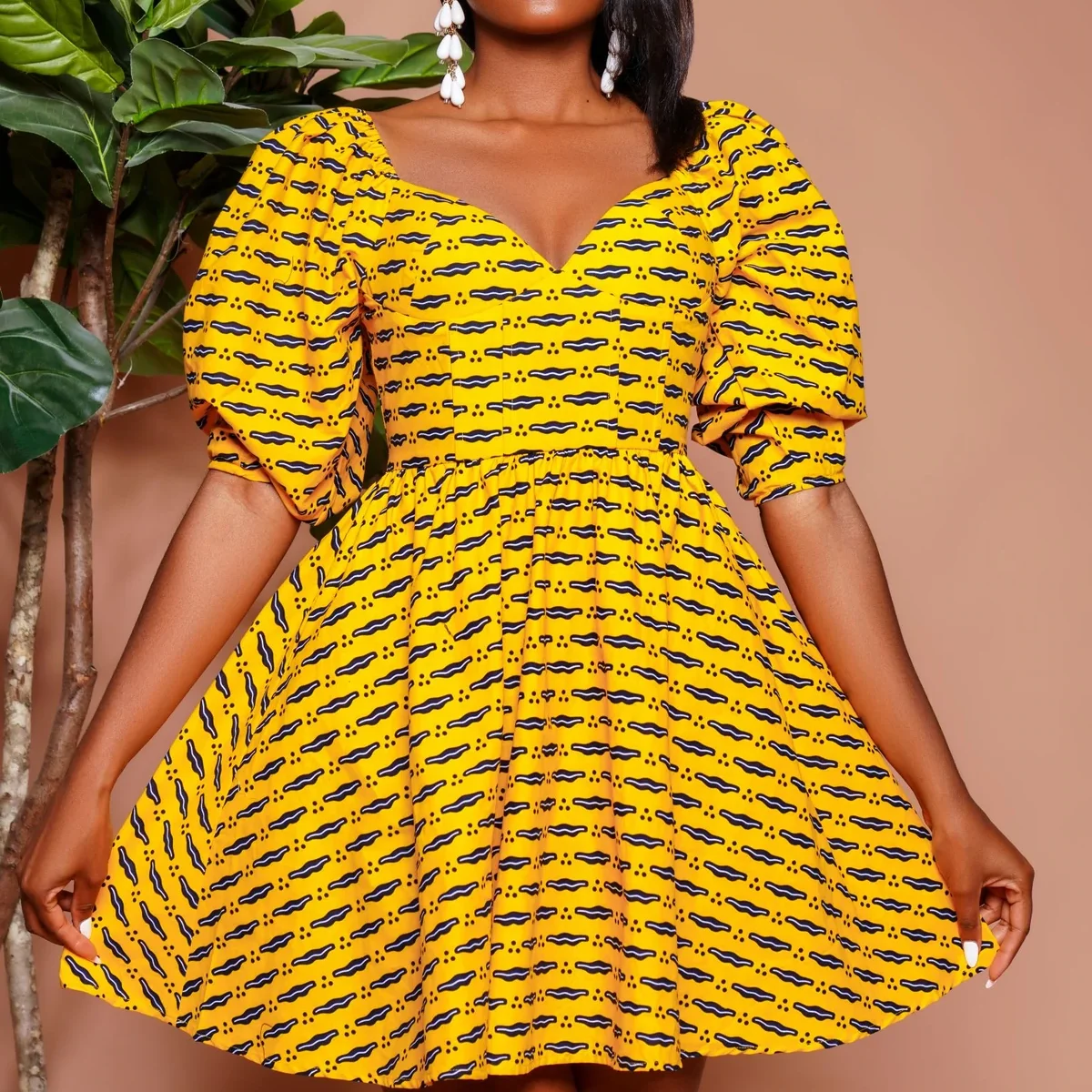 wholesale price African print corset dress a sexy casual dresses 100% cotton ankara dress