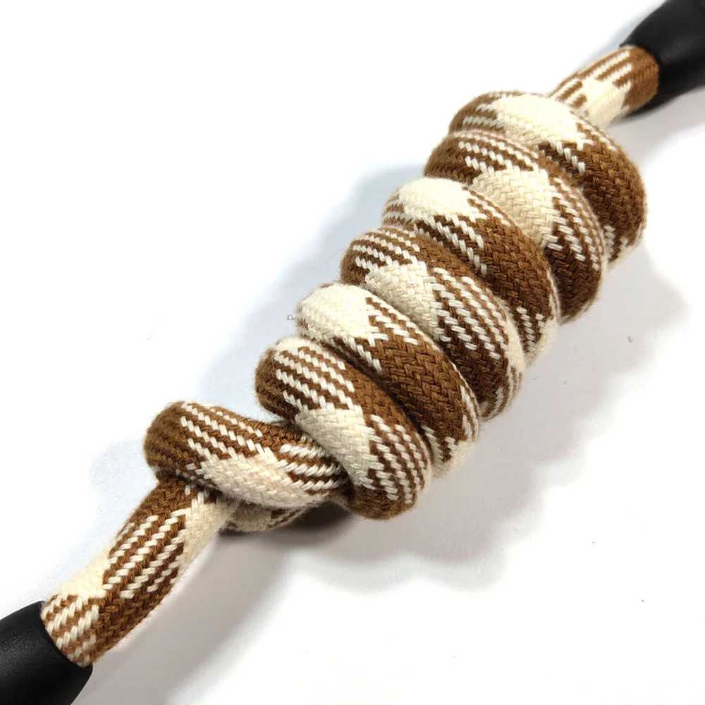 
Amazon hot style round cord cotton double color dog leash foam comfortable handle for large dog leash 