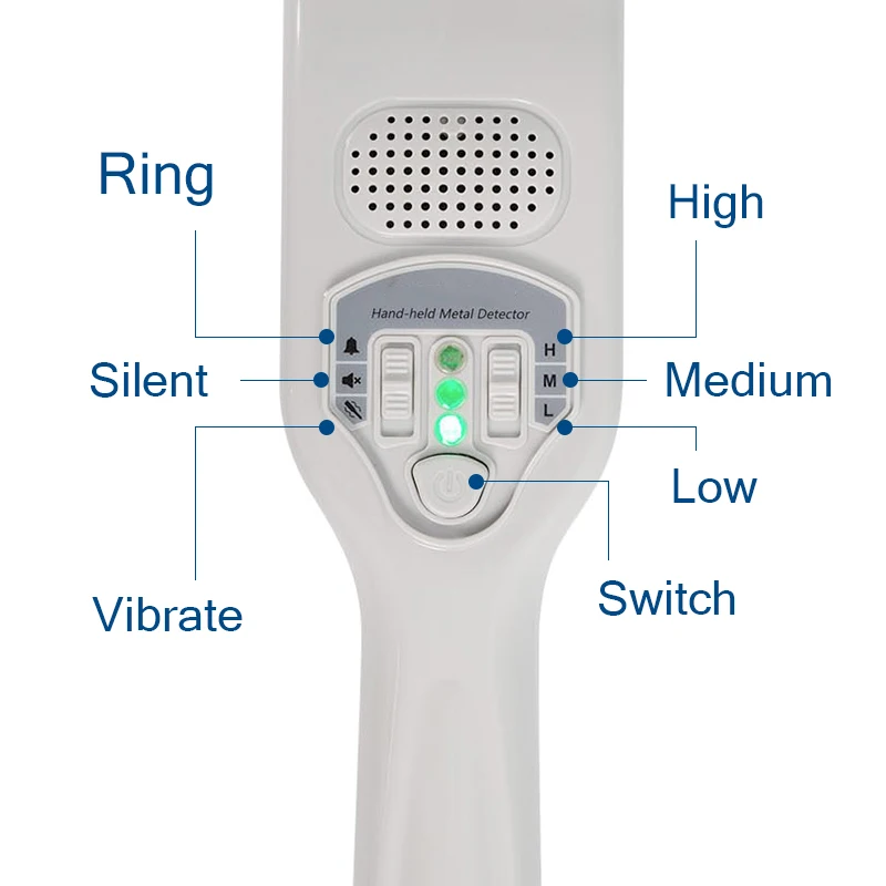 Security Check Portable Metal Detector Full Body Scanner battery charger hand held metal detector