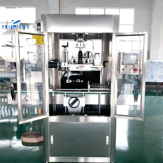 Soft Plastic Pipes Tubes Labeling Machine Automatic Label Applicator Machine For Bottles Printing Label Machine On Nonwoven Text