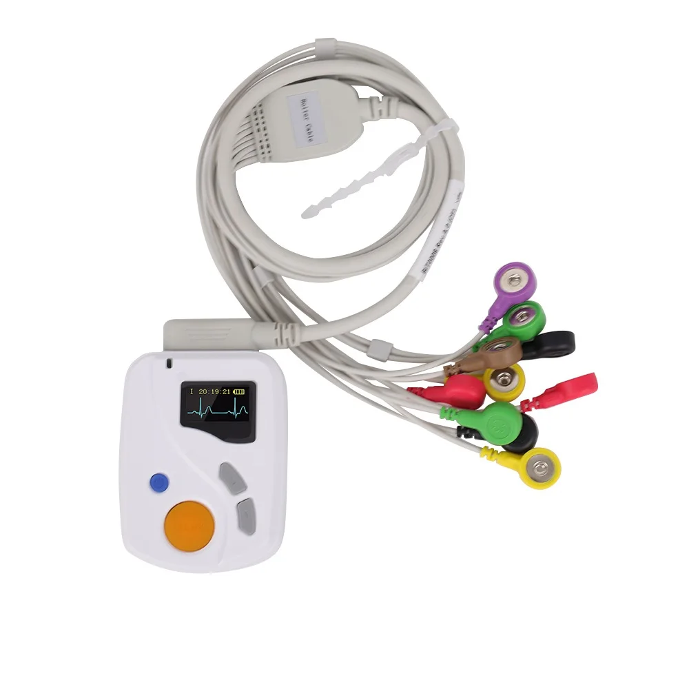 Динамические системы ECG Holter записывают форму сигнала для 48-часового ветеринара или клиники