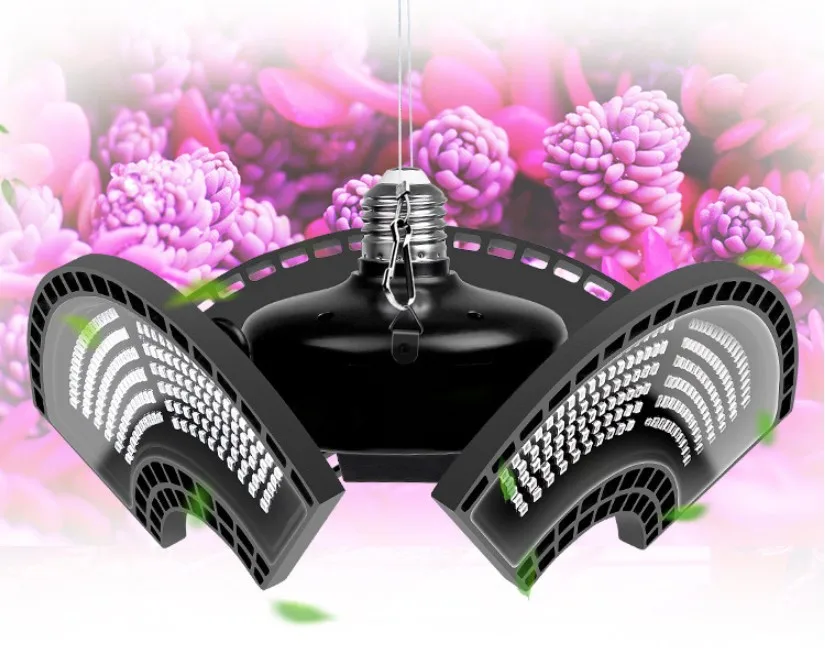 CRETIVITY UFO Foldable Top 2021 hydroponic Epistar 2835 SMD E26 E27 100W 200W 300W 400w plant full spectrum led grow light
