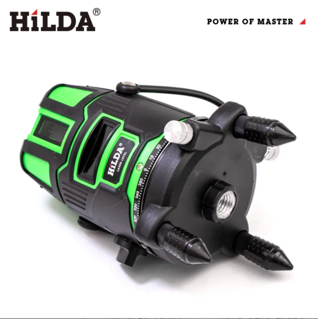 OEM машина для выравнивания 5 линий 360 градусов Поворотный само Балансирующий перекрестный зеленый свет лазерный уровень