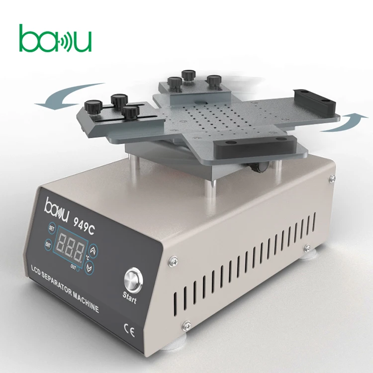 BAKU new product 360 rotating phone repair screen separator machine BAKU ba-949c heating fast lcd screen separator lcd separator