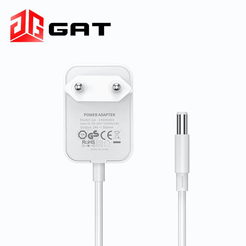 
24V 0.5A European standards CE GS RoHS certified 12W power adapter EU Plug high qualityclassical wall plug switch power plug 