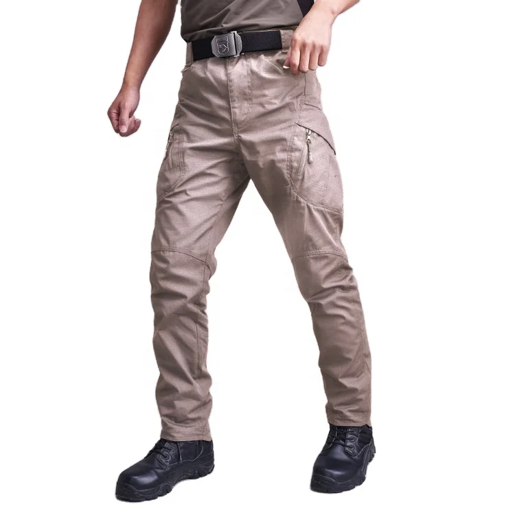 Водонепроницаемые мужские военные тактические брюки IX7, армейские боевые штаны IX9, рабочие брюки с несколькими карманами