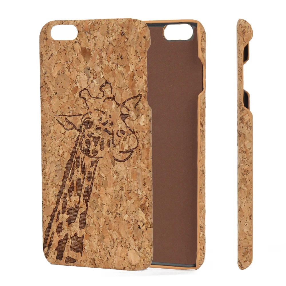 Best Selling Soft Own Design Custom Print New Cork Mobile Back Biodegradable Phone Case
