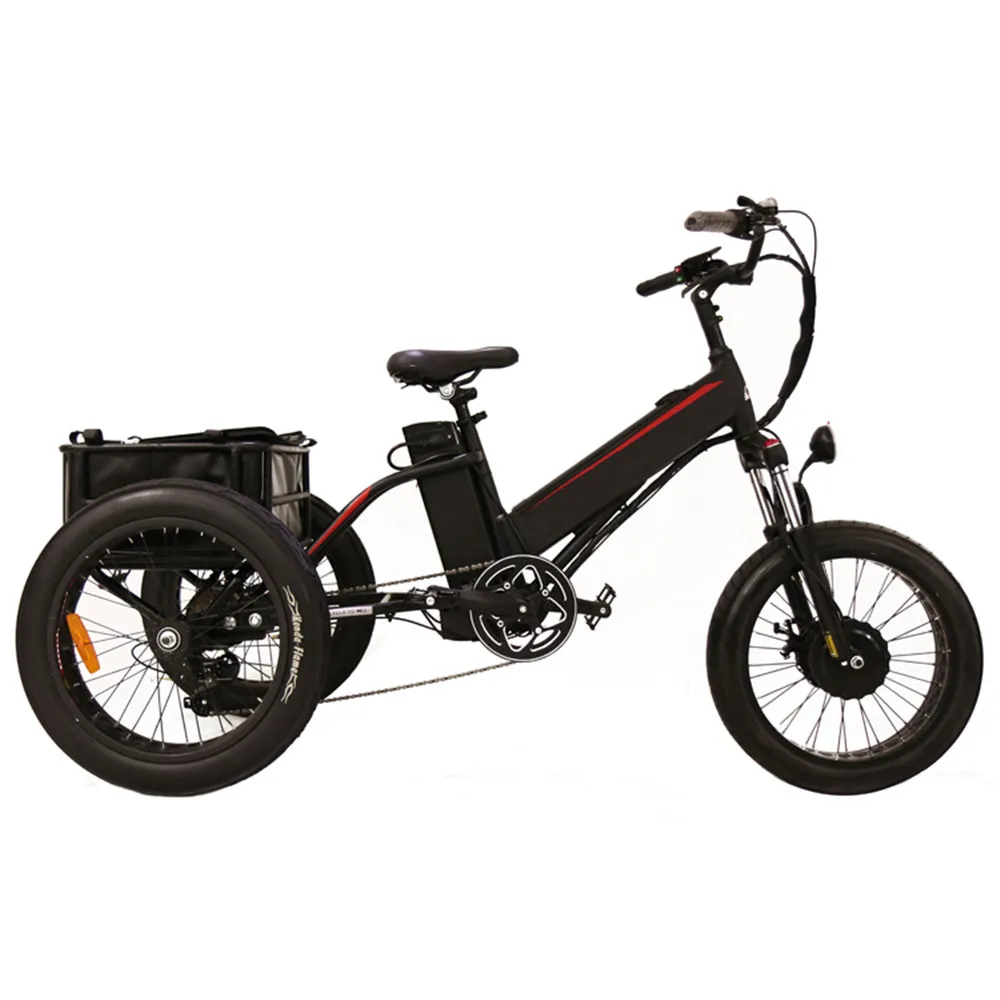 China supplier aluminum frame electric adult cargo tricycles trikes high power rickshaw e three 3 wheels bikes bicycles