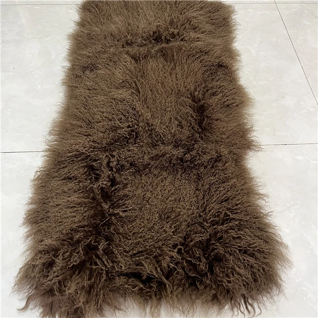 Натуральный настоящий кудряй Тибетский мех монгольская овчина