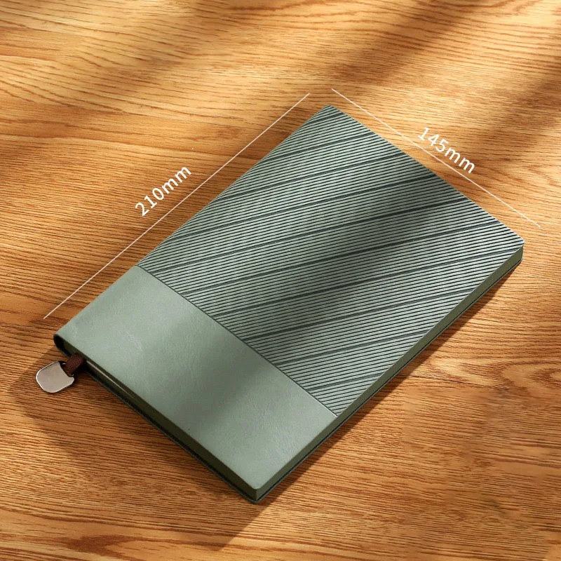 Personalized Leather Joint Notebook Diary Logo Embossed Hot Stamping Silver Gold Hardcover Journal Paper Bound Planner Colored