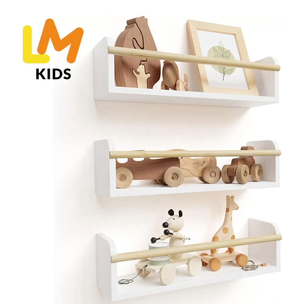 LM KIDS Hanging Organizer Nursery Bookshelves for Kids bookstore bookshelves floating shelves